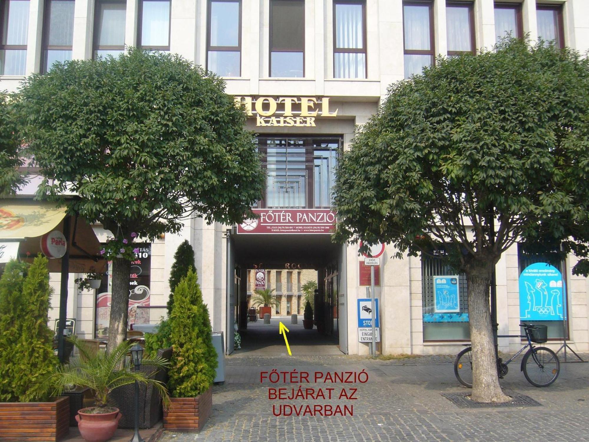 Hotel Főtér Panzió Baja Exterior foto